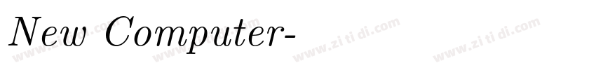 New Computer字体转换